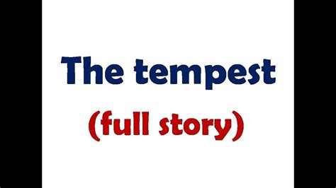 the tempest full story.